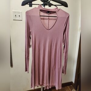 Express Dusty Pink Long Sleeve Dress Sz XS / TP